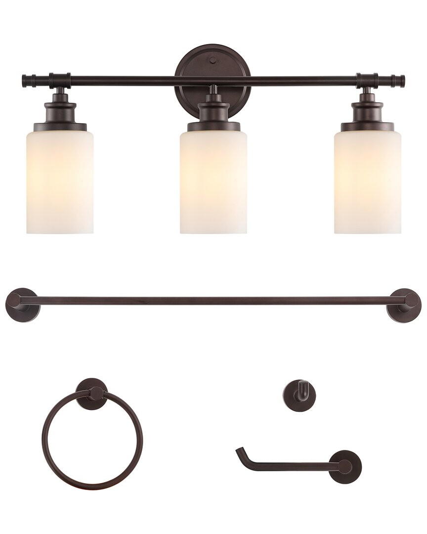 Jonathan Y Egan Vanity Light Set In Black