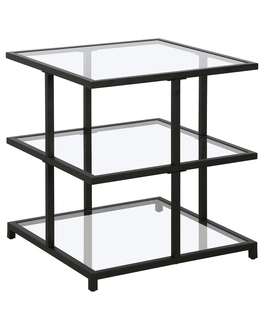 Abraham + Ivy Greenwich 22in Square Side Table In Black