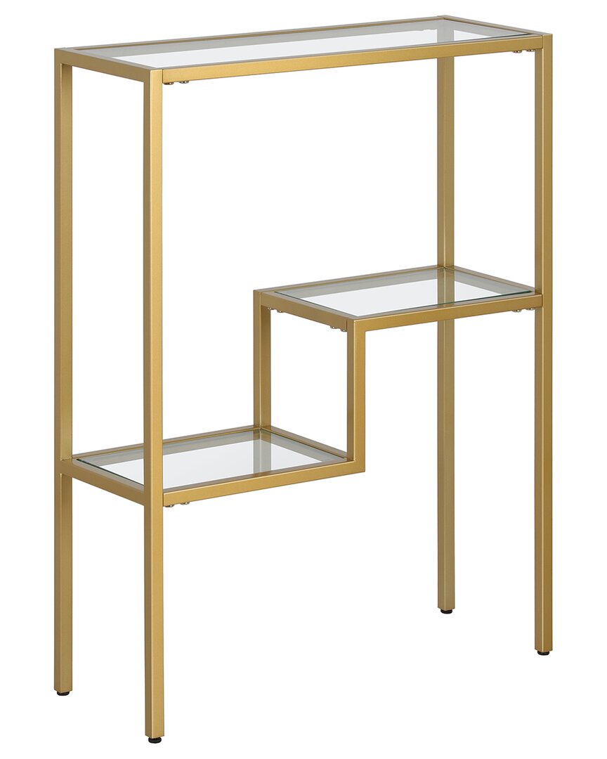 Abraham + Ivy Lovett 22in Rectangular Console Table In Gold