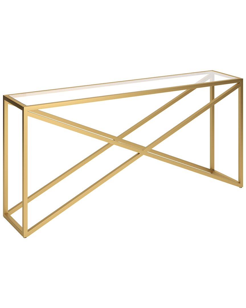 Abraham + Ivy Calix 64in Rectangular Console Table In Gold