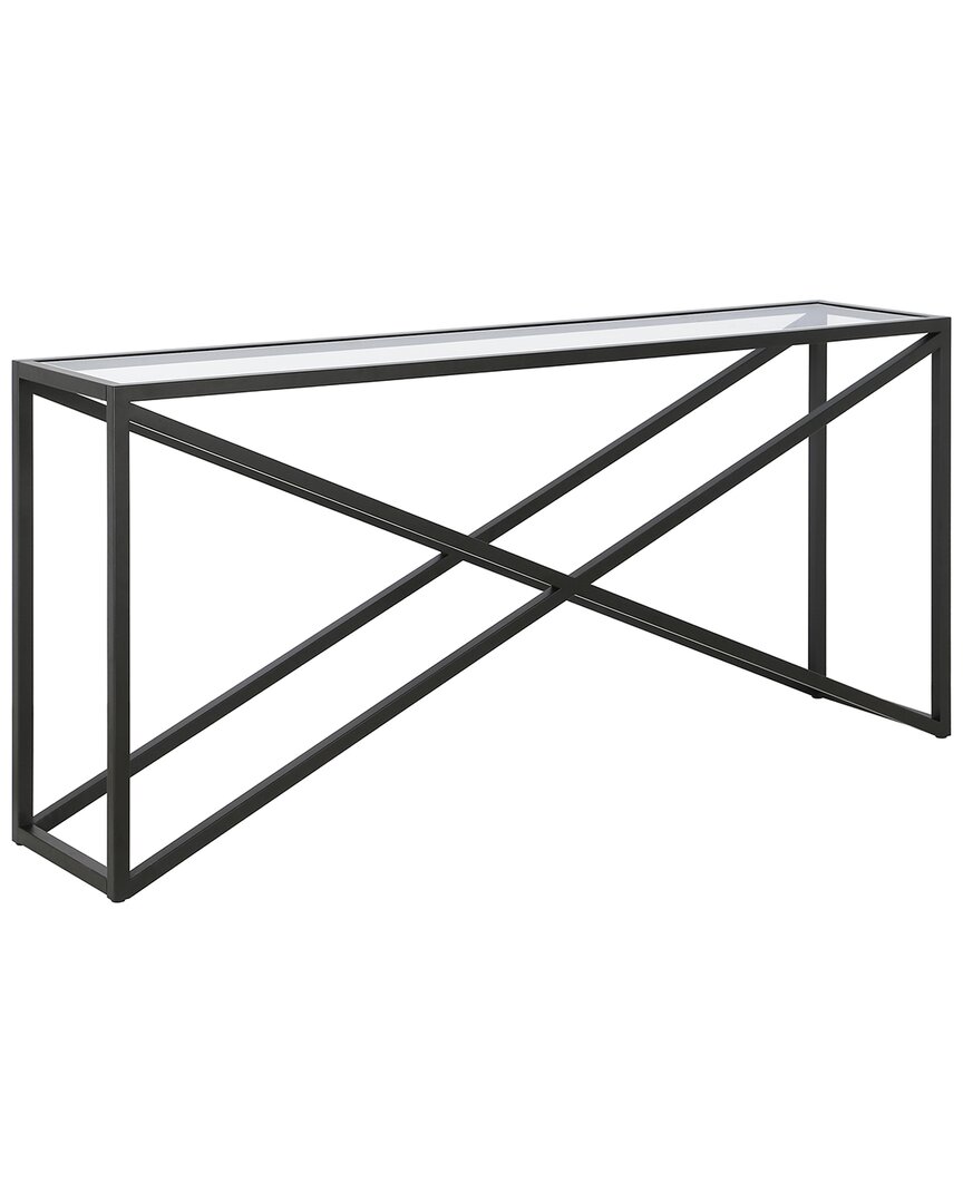 Abraham + Ivy Calix 64in Rectangular Console Table In Black