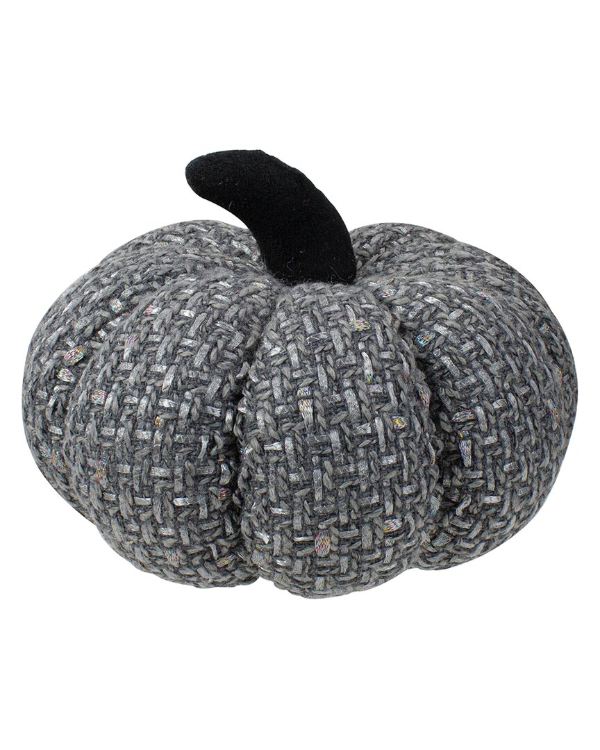 Shop Northlight 7.5in Gray Knitted Fall Harvest Tabletop Pumpkin