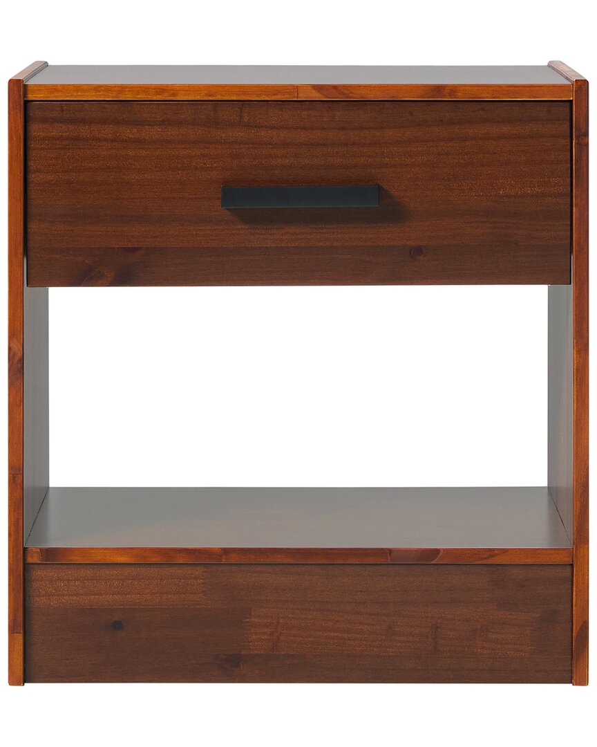 Walker Edison Declan 1-drawer With Handle Solid Wood Nightstand