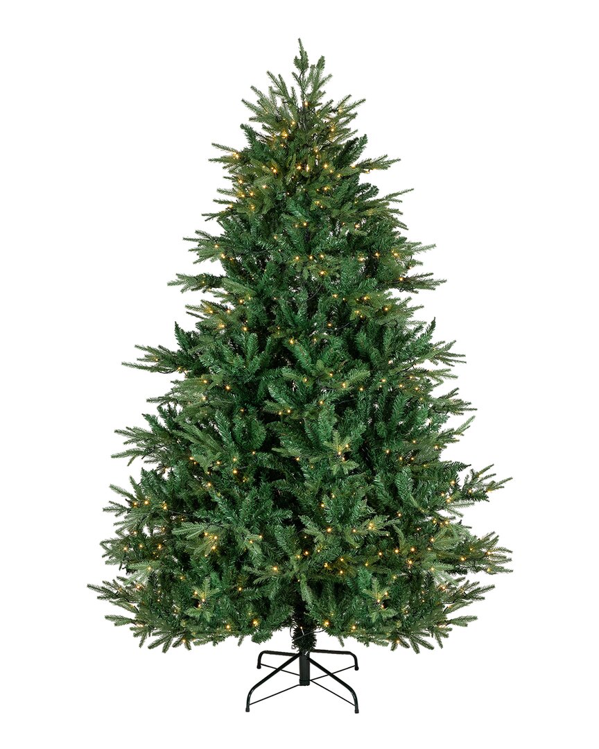 NORTHLIGHT NORTHLIGHT REAL TOUCH FULL PRE-LIT JUNIPER PINE ARTIFICIAL CHRISTMAS TREE