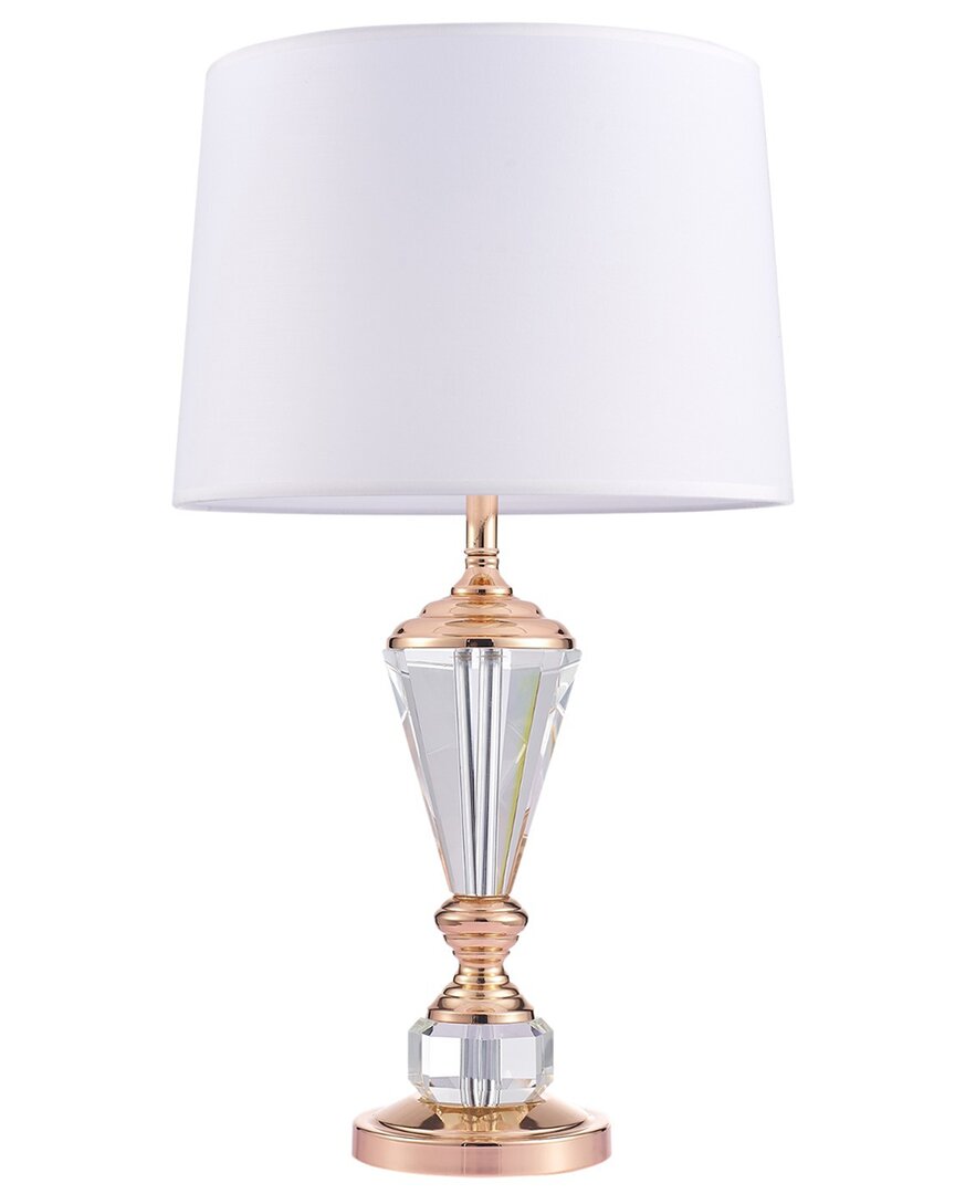 Pasargad Home Luxus Table Lamp In White