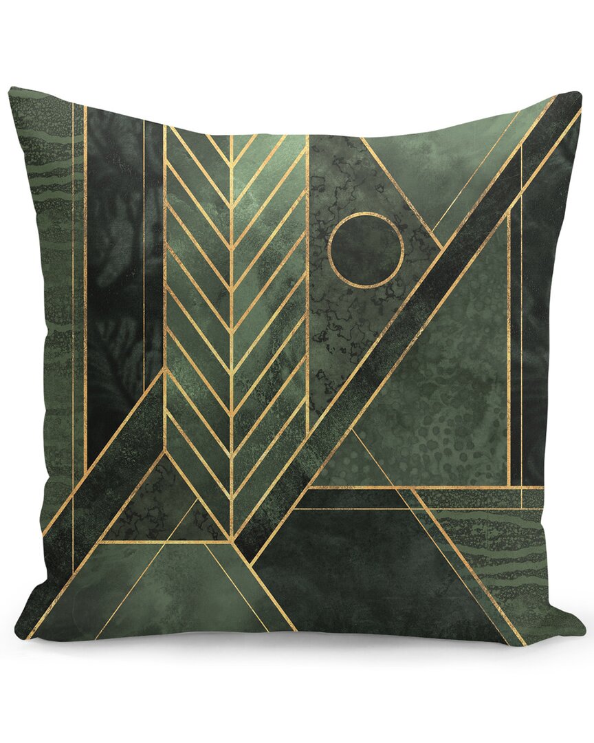 Shop Curioos Modern Wild 2 Pillow In Green
