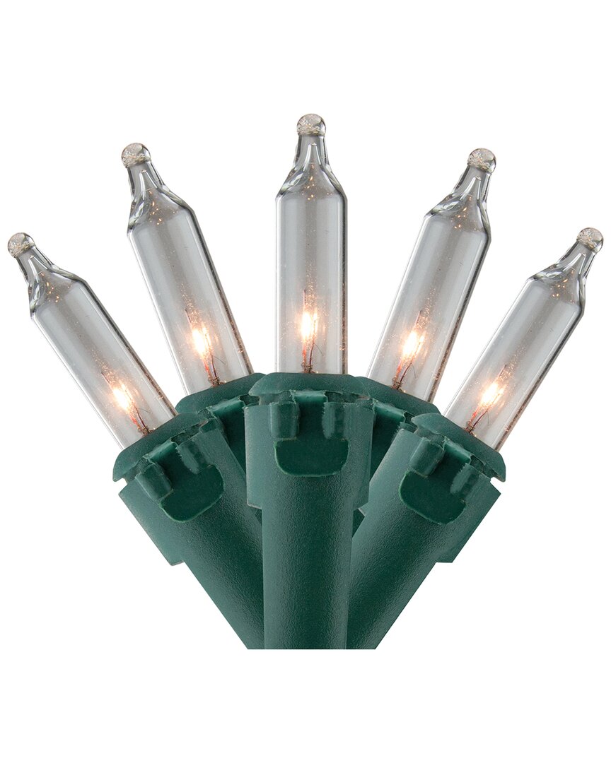 Northern Lights Northlight 100-count Clear Mini Christmas Light Set 20.25ft Green Wire In Clear