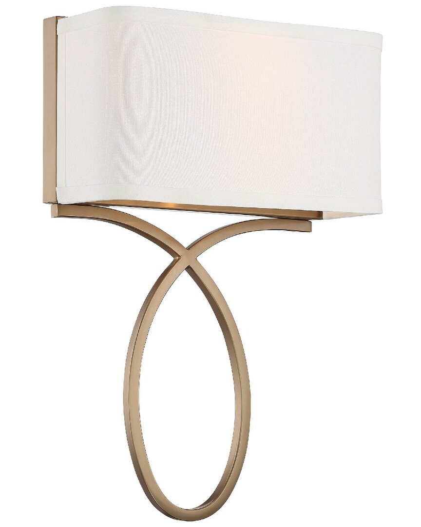 Crystorama Doral 2 Light Renaissance Gold Wall Mount In Gold