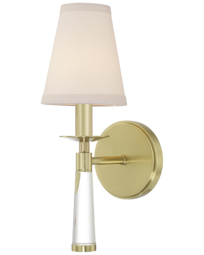 Crystorama Baxter 1-light Antique Gold Sconce In Metallic