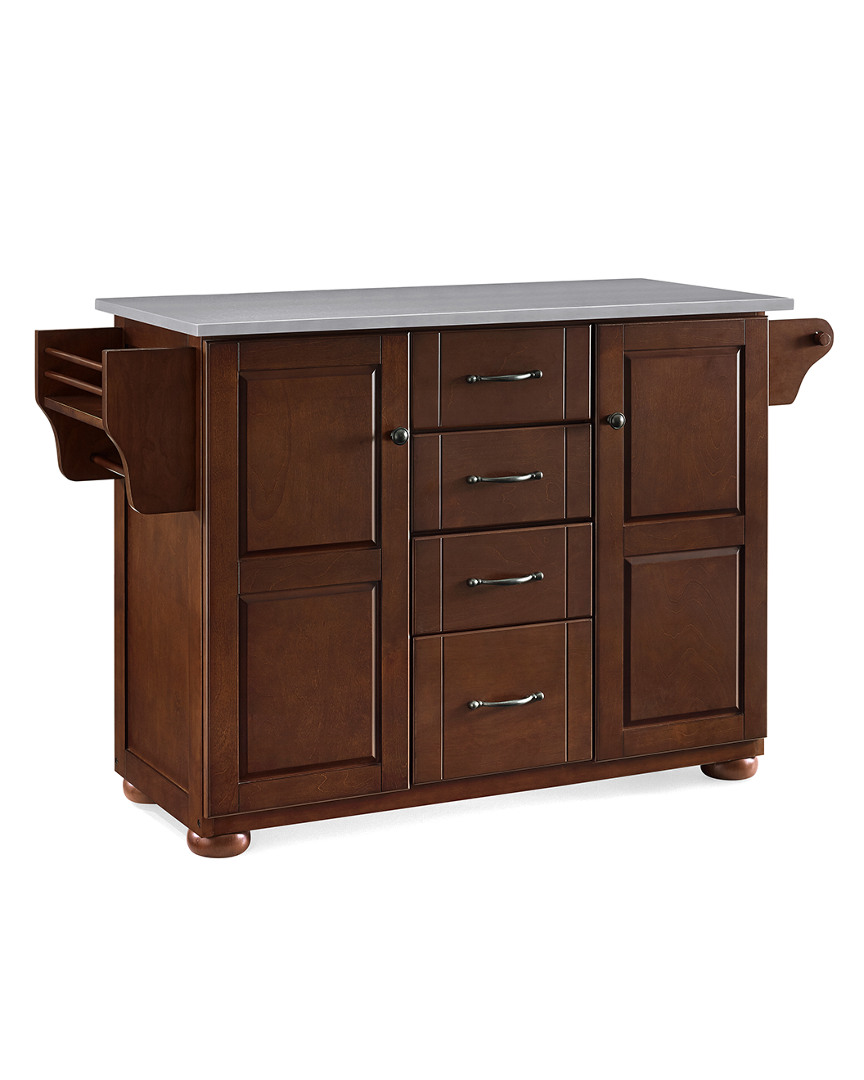 Crosley Eleanor Stainless Steel Top Kitchen Island