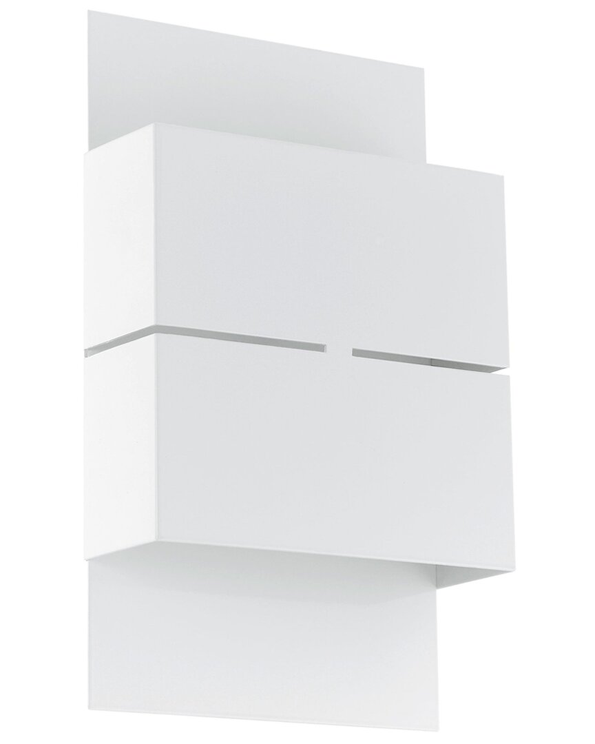 Eglo Kibea 2 Light Integrated Led Outdoor Wall Light With White Finish