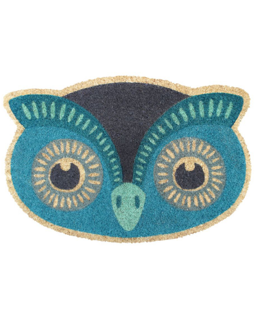 Master Weave Blue Owl Coir Doormat