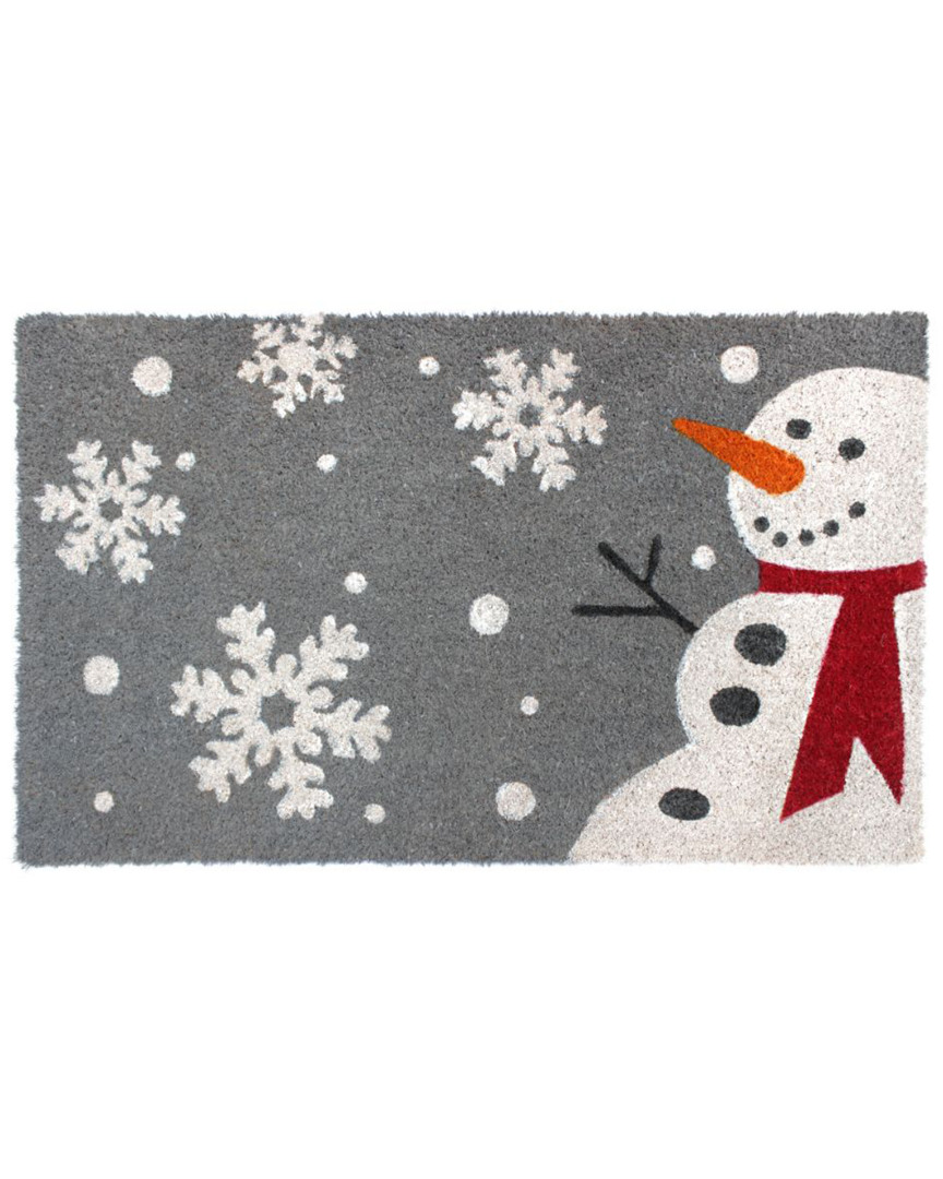 Master Weave Snowman Coir Doormat