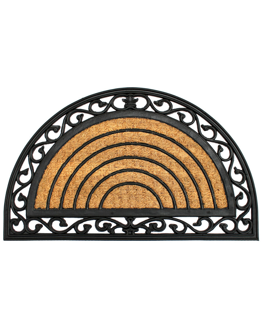Master Weave Coir Half-round Irongate Doormat