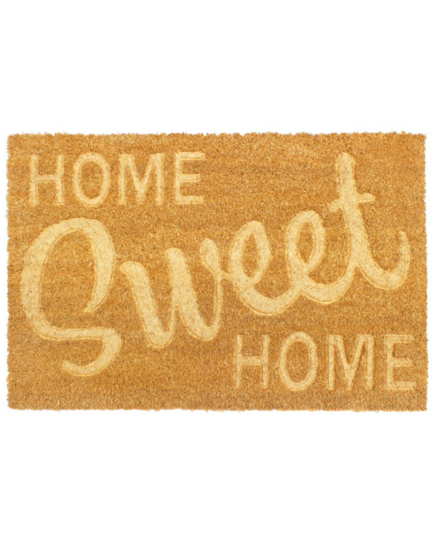 Master Weave Embossed Home Sweet Home Coir Doormat