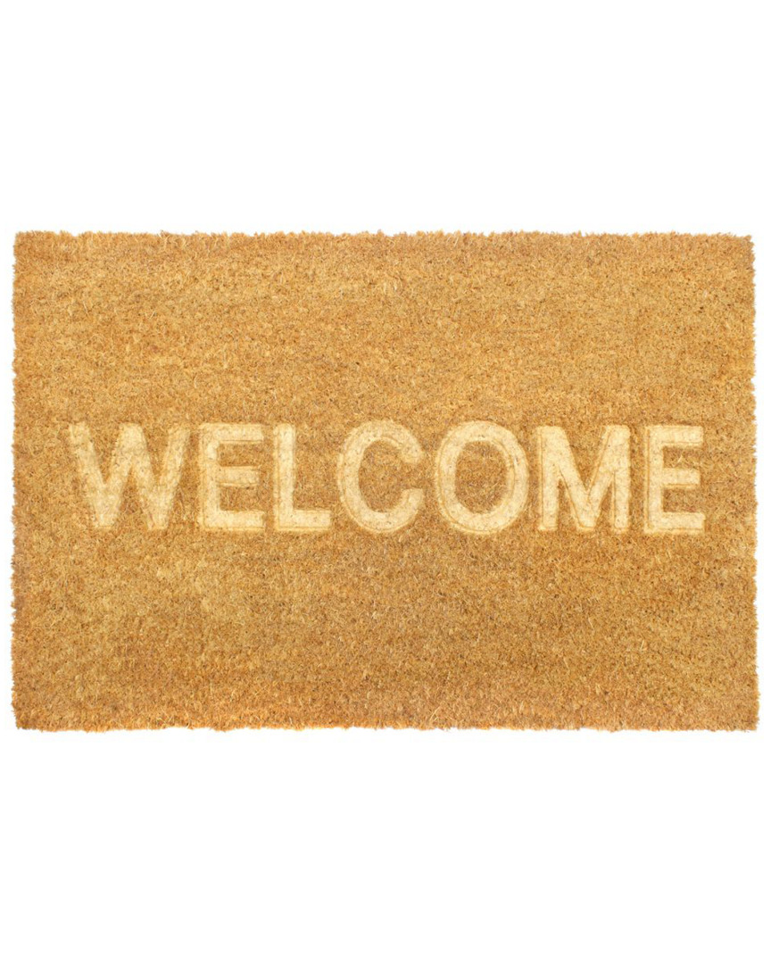 Master Weave Embossed Welcome Coir Doormat