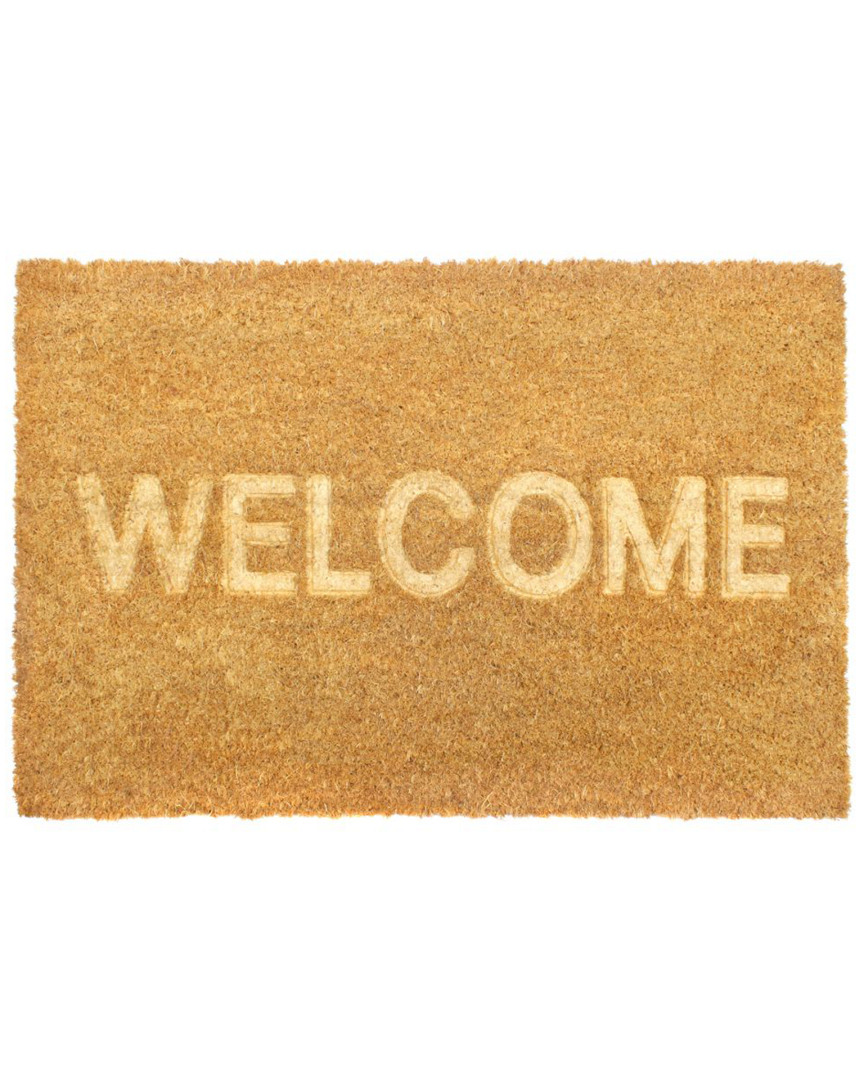 Shop Master Weave Embossed Welcome Coir Doormat