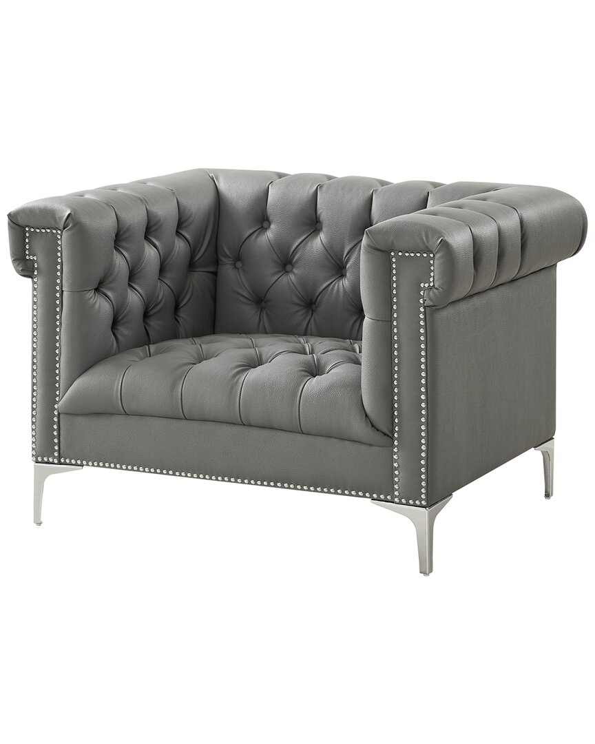 Shop Inspired Home Oxford Chair In Grey