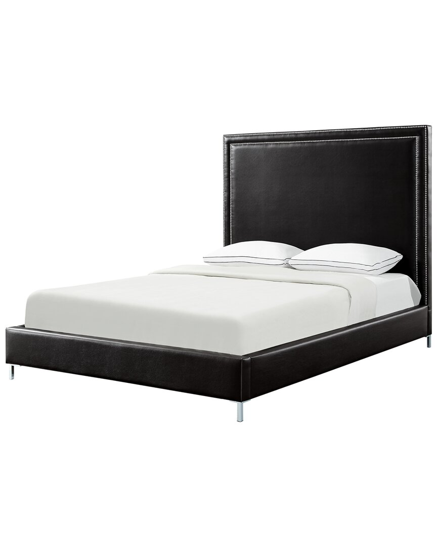 Inspired Home Monroe Queen Platform Bed In Black