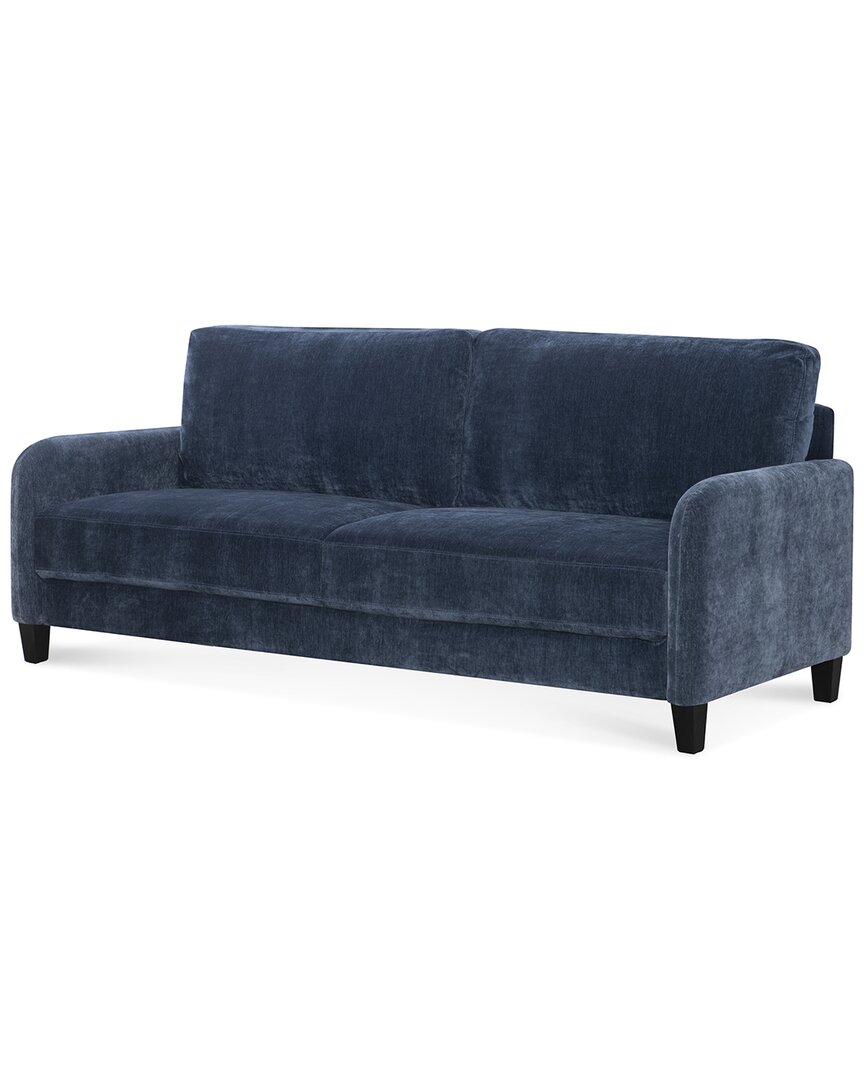 Hfo Blue Velvet Sofa