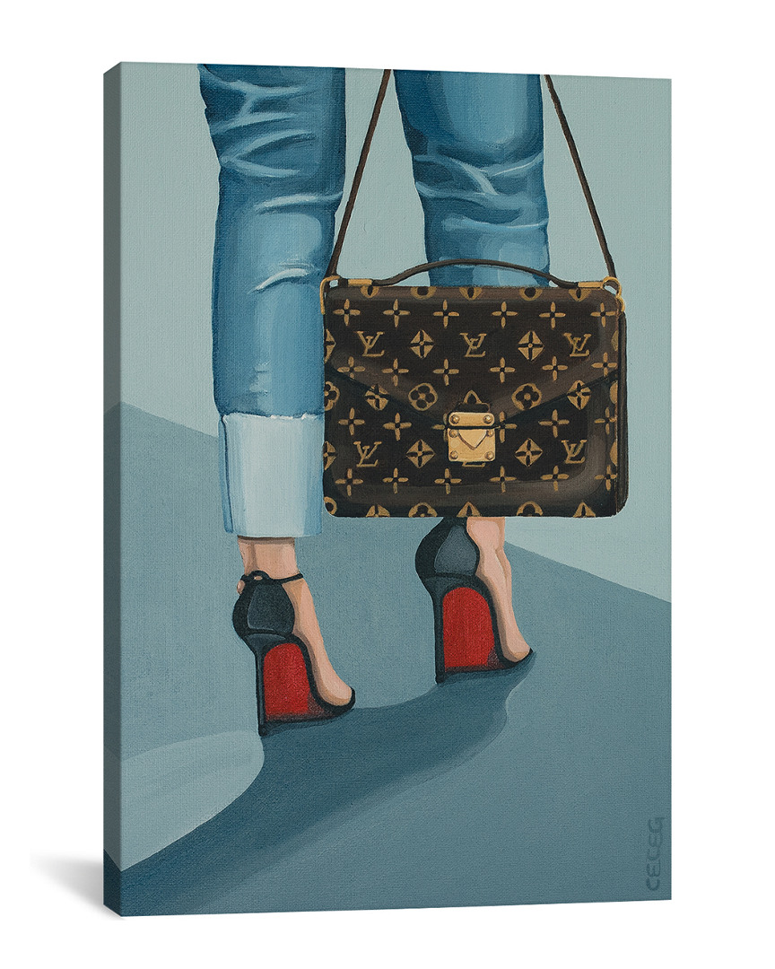 iCanvas Louis Vuitton Bag And Louboutin Heels Wall Art by CeCe Guidi