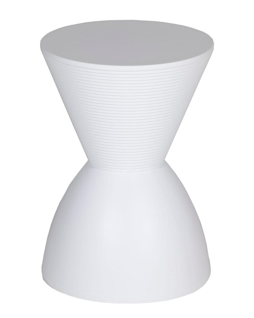 Pangea Home Dango Side Table In White
