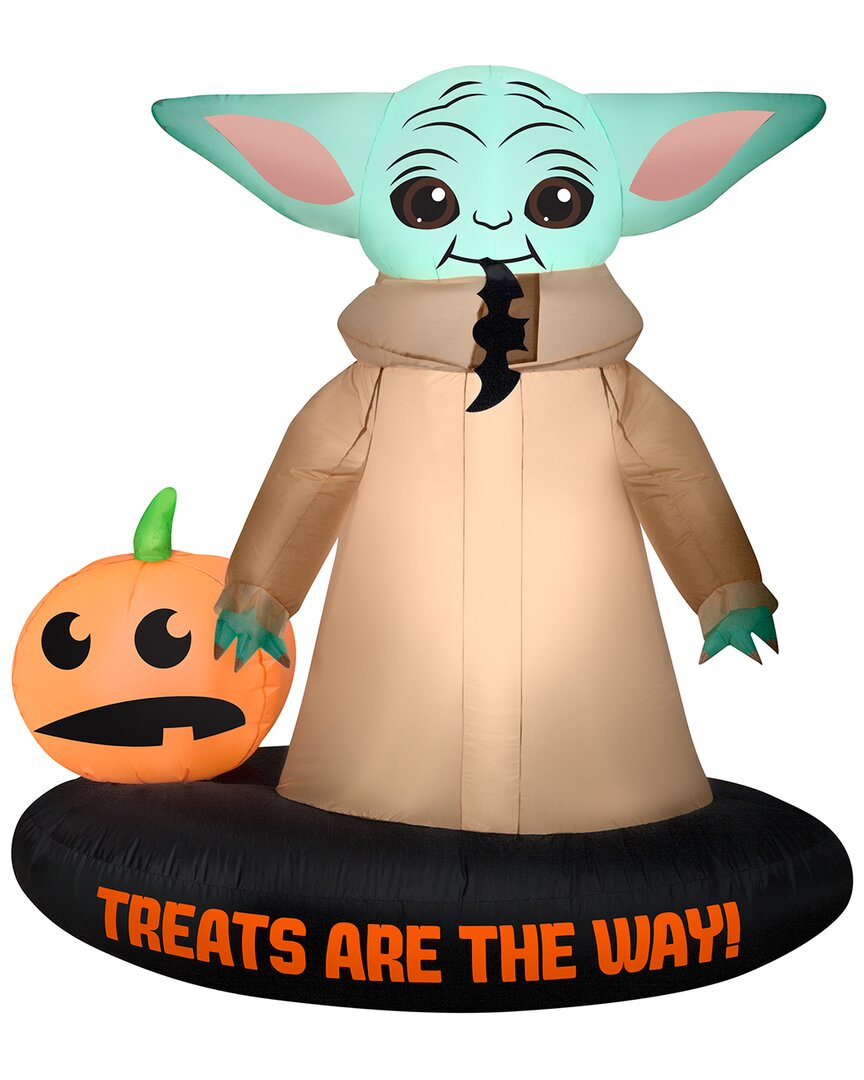 National Tree Company 78in Inflatable Halloween Mandalorian In Green
