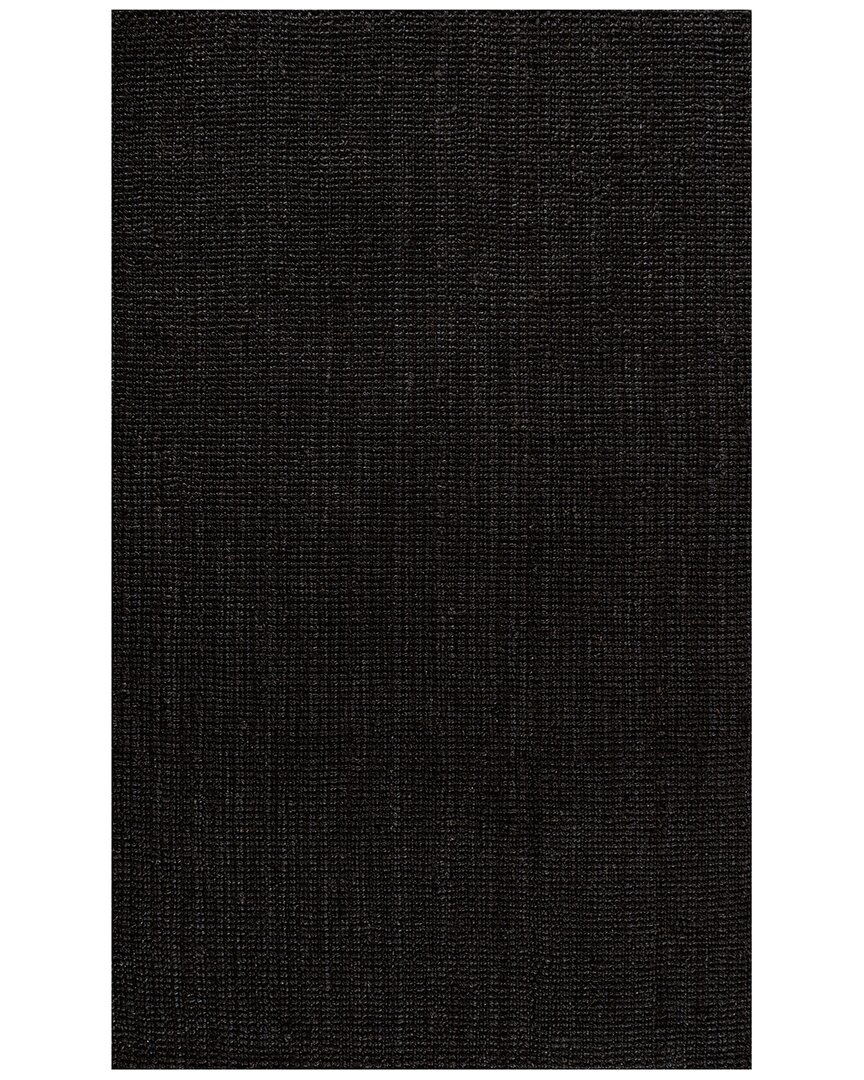 Jonathan Y Pata Hand Woven Chunky Jute Rug In Black