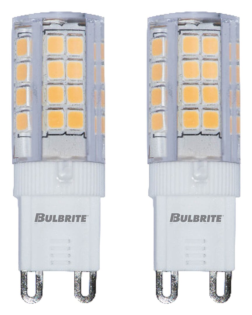 Bulbrite Pack Of 2, 4.5 Watt Frost Mini T4 Bi-pin (g9) Led Bulb, 340 Lumens