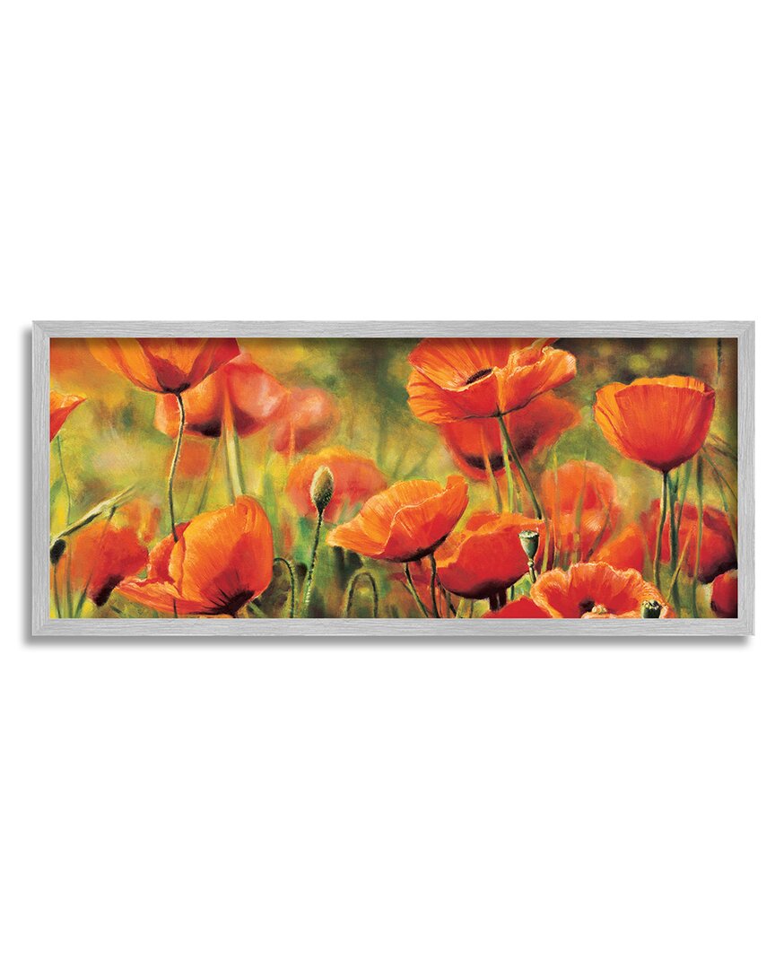 Stupell Wild Poppy Flowers Spring Blooms Framed Giclee Wall Art By Pierre Viollet In Multi