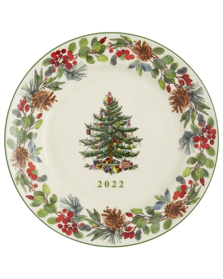 Spode Christmas Tree Annual Collector Plate 2022 In Multi