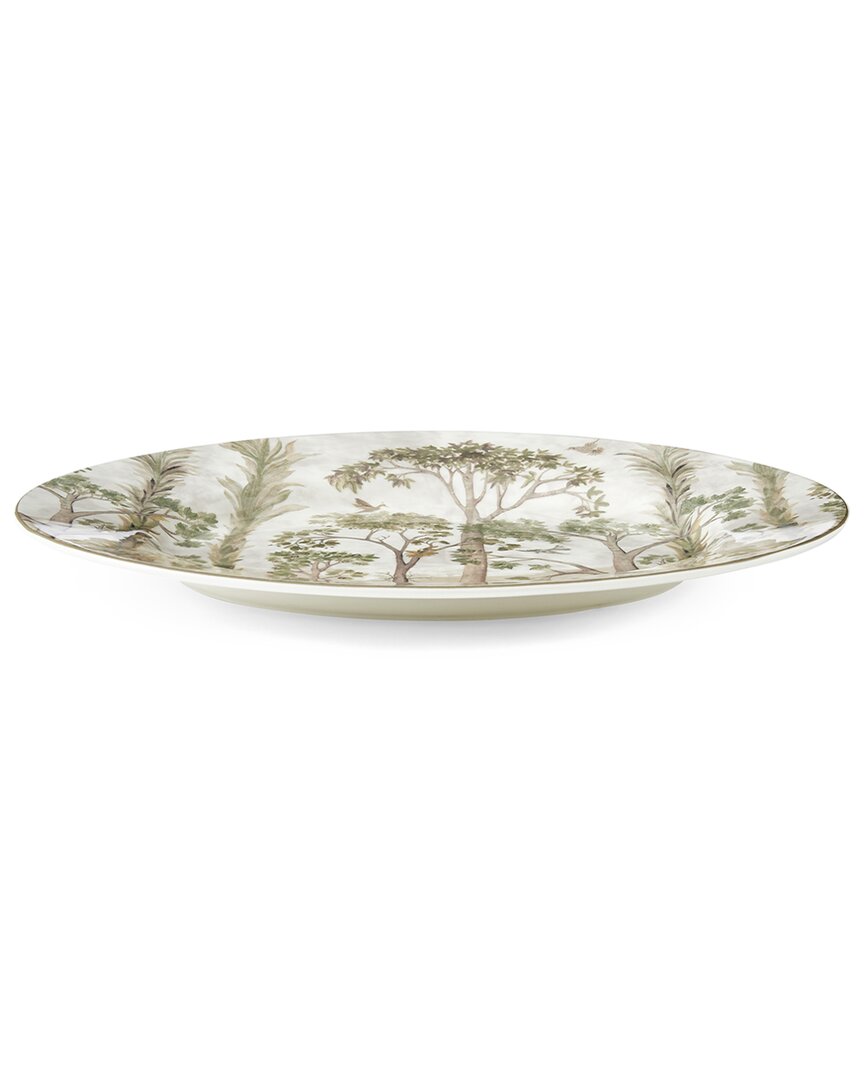 Spode Kit Kemp Tall Trees Oval Platter In White