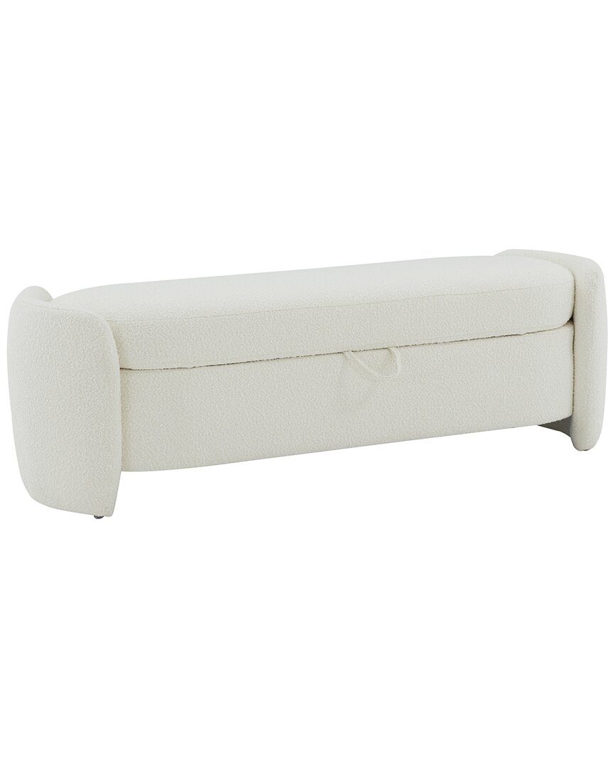 Safavieh Couture Danianna Ivory Boucle Bench In White