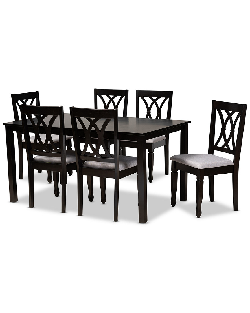 Baxton Studio Reneau 7pc Dining Set