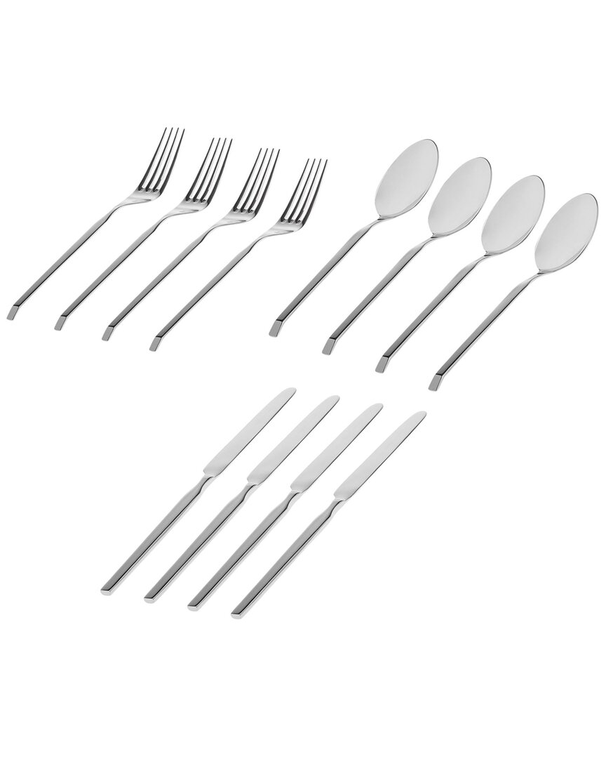 Godinger Ramp Mirrored 18/0 Stainless Steel 12pc Flatware Set