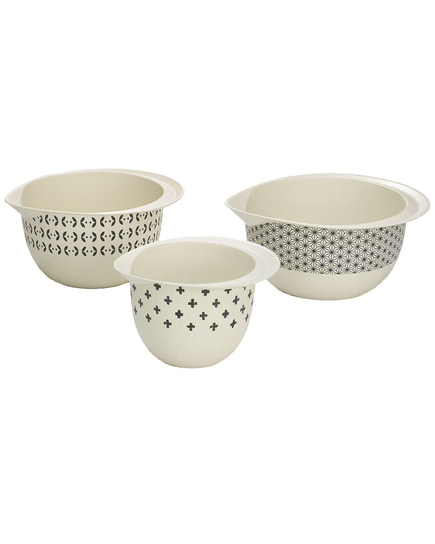 Shop Cuisinart Set Of 3 Bamboo Fiber Mixing Bowls