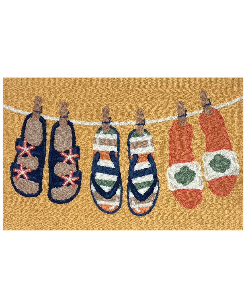 The Rug Market Sandals 24x36in Doormat In Yellow