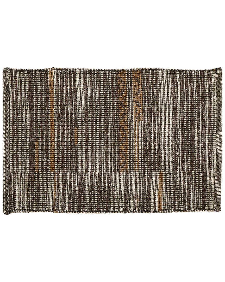 Obeetee Aurora Wool Rug In Brown