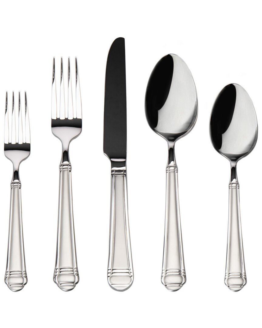 GODINGER GODINGER CRETE SANDBLAST 20PC STAINLESS STEEL FLATWARE SET