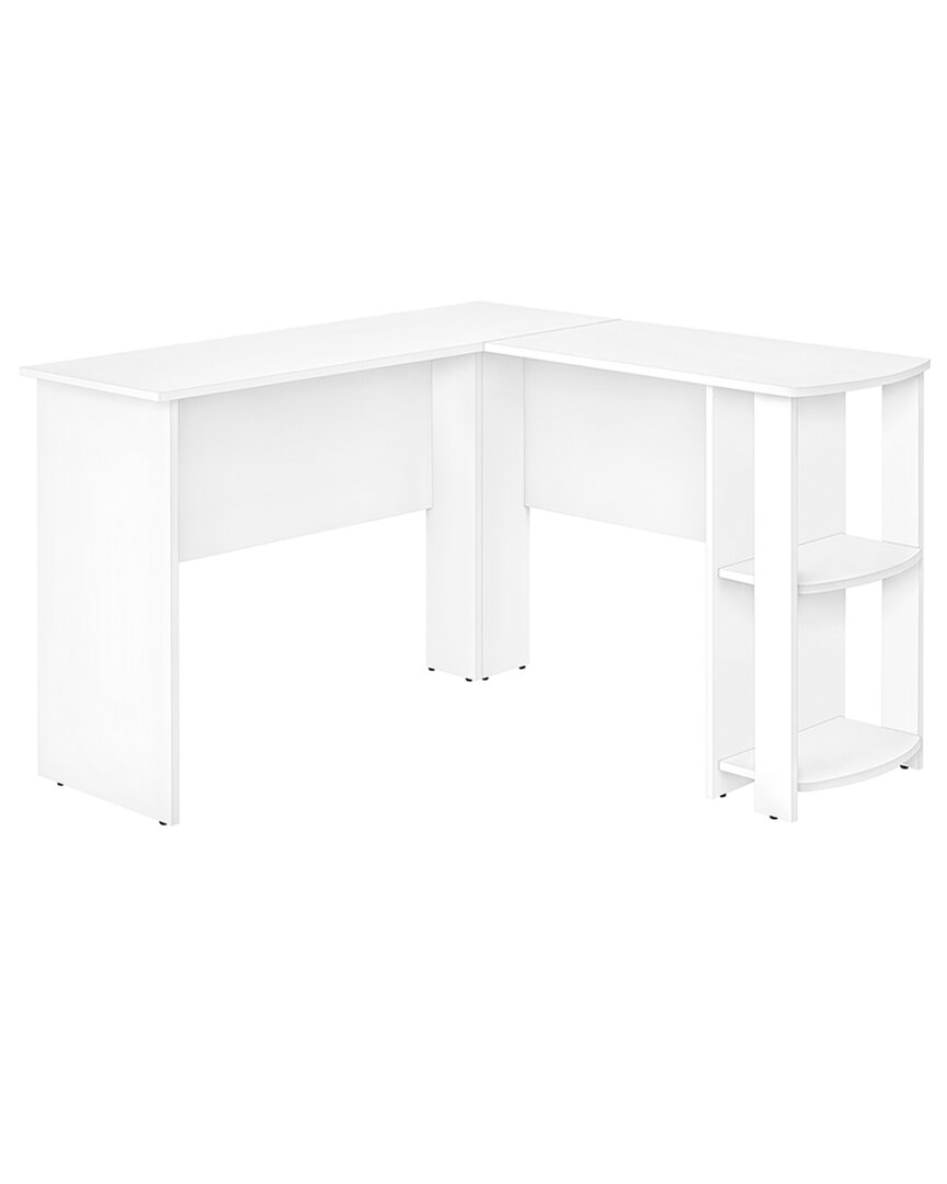 Monarch Specialties Computer Desk - White L-shaped Corner In White