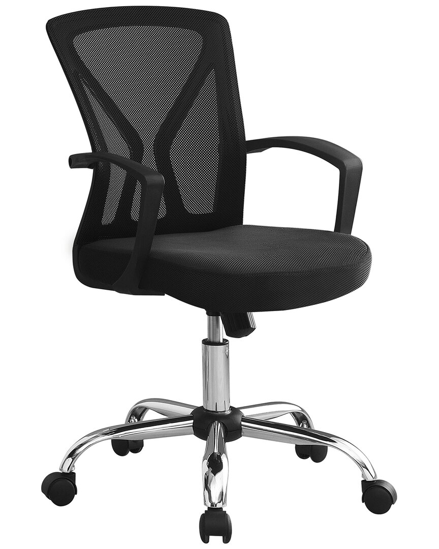 Monarch Specialties Office Chaire- Mid-back In Black