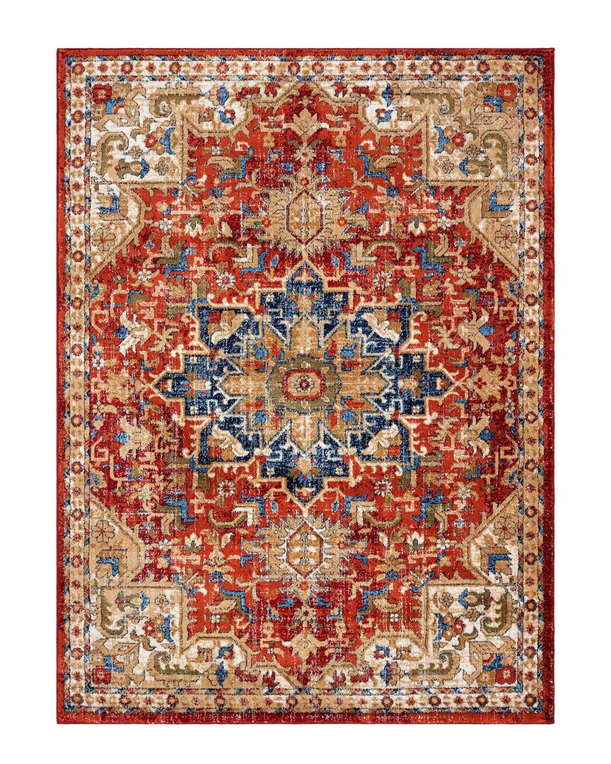 Luxe Weavers Discontinued  Howell Rug In Red