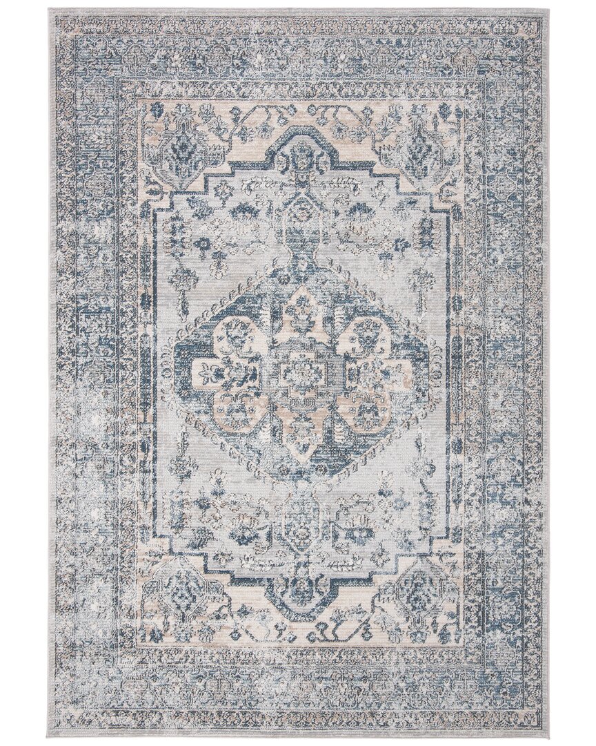 Martha Stewart Polypropylene & Polyester Rug In Blue