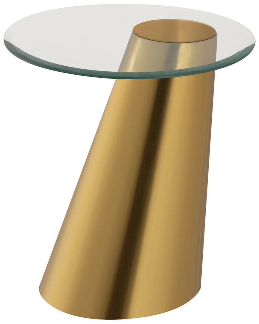 Artistic Home & Lighting Artistic Home Cone Accent Table In Brass