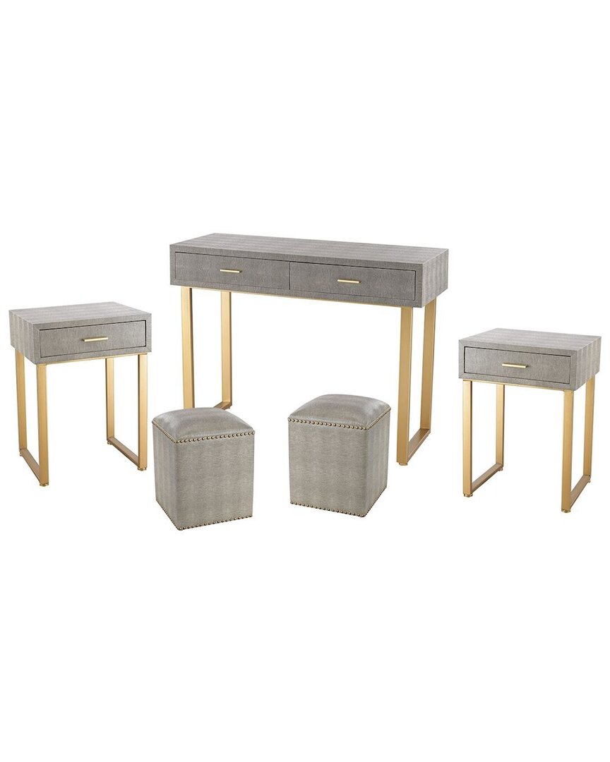 Artistic Home & Lighting Artistic Home 5pc Beaufort Point Furniture Set In Gray