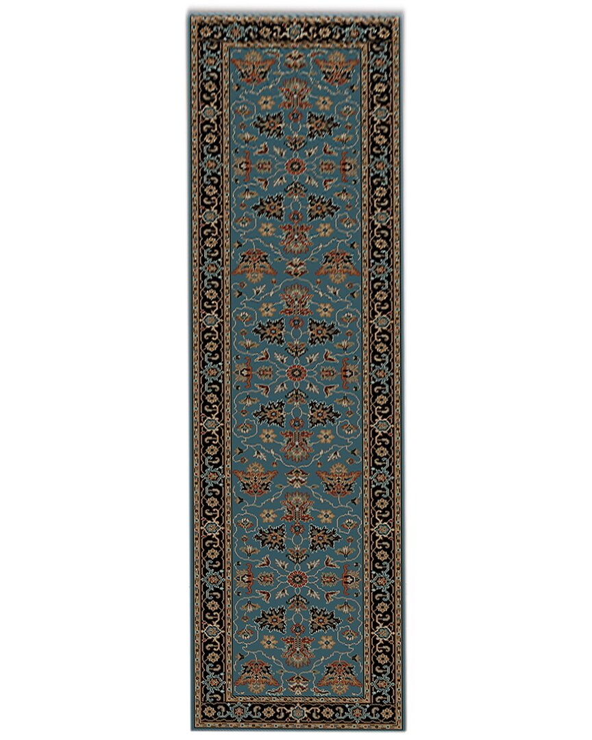 Ar Rugs Ledbury Hand-knotted Rug In Turquoise