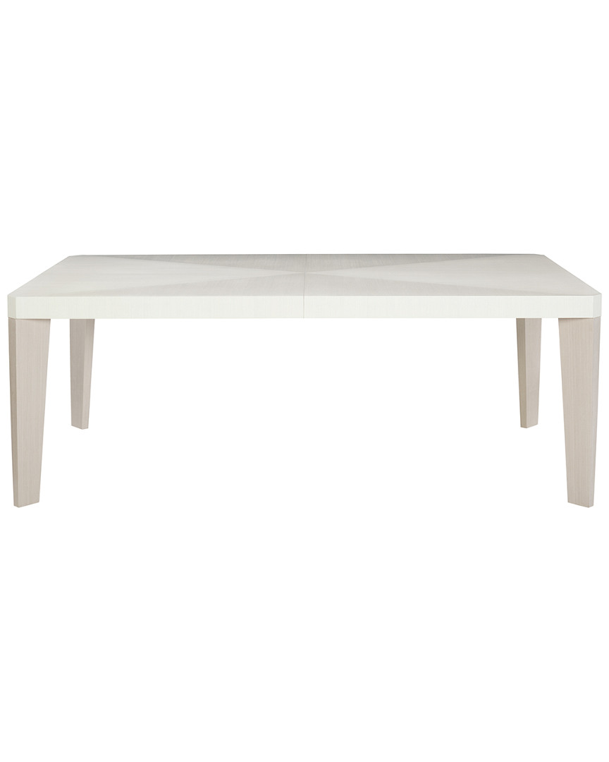 Bernhardt Axiom Dining Table In Linear Gray/white