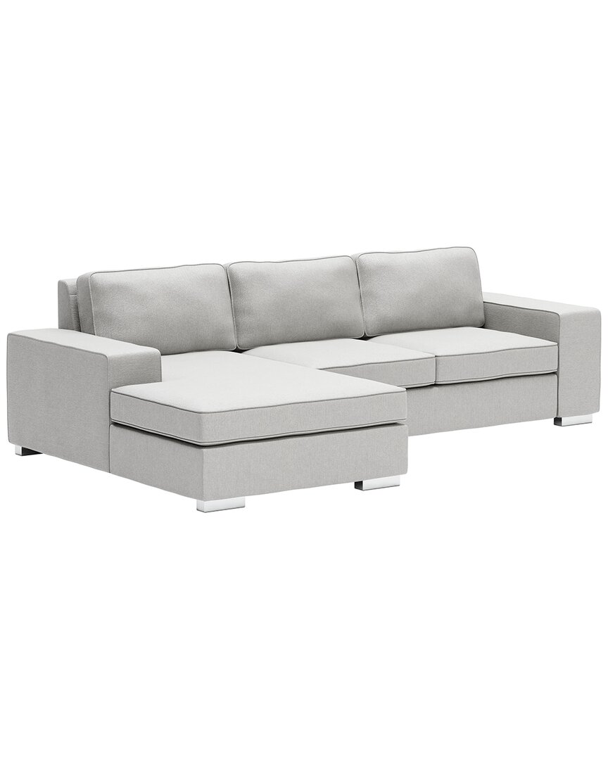Zuo Brickell Sectional In Gray