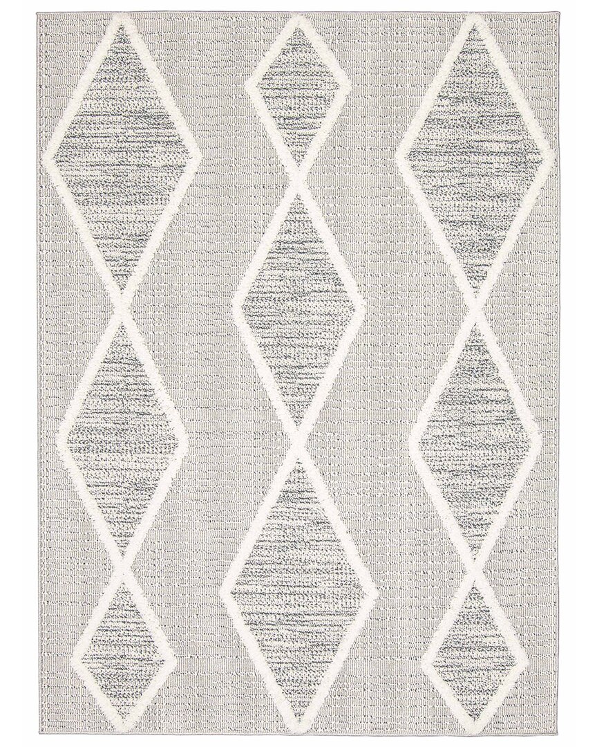 Ecarpet Specter Washable Rug In Grey