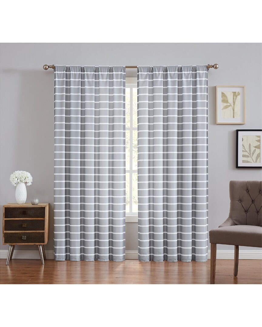TRULY SOFT TRULY SOFT MADDOW STRIPE WINDOW PANEL PAIR
